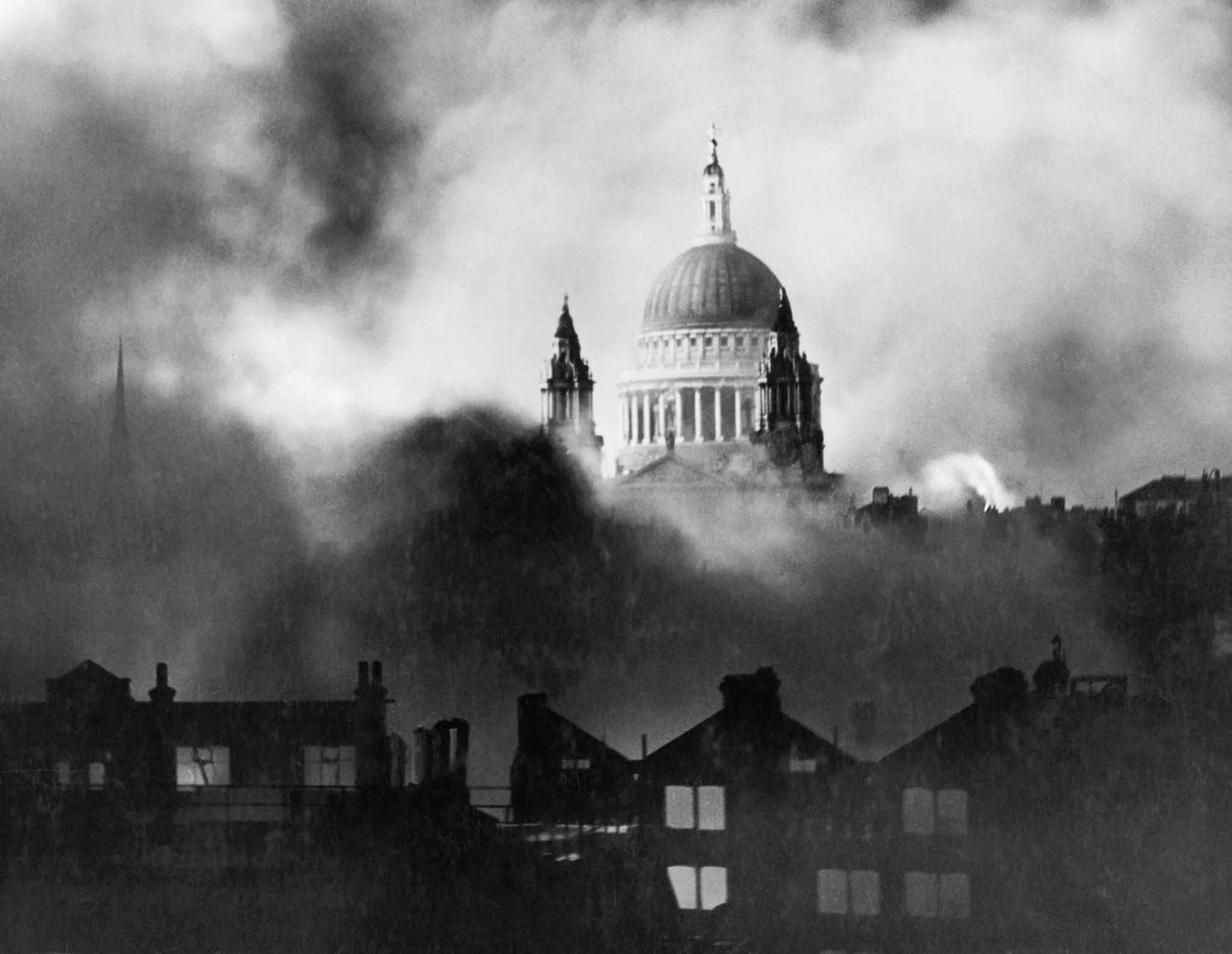 "St Paul's Survives," photographed by the Daily Mail's Herbert Mason in the early hours of December 30th, 1940 (Imperial War Museums, London)