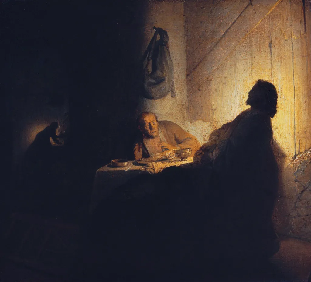 The Supper at Emmaus by Rembrandt Ful