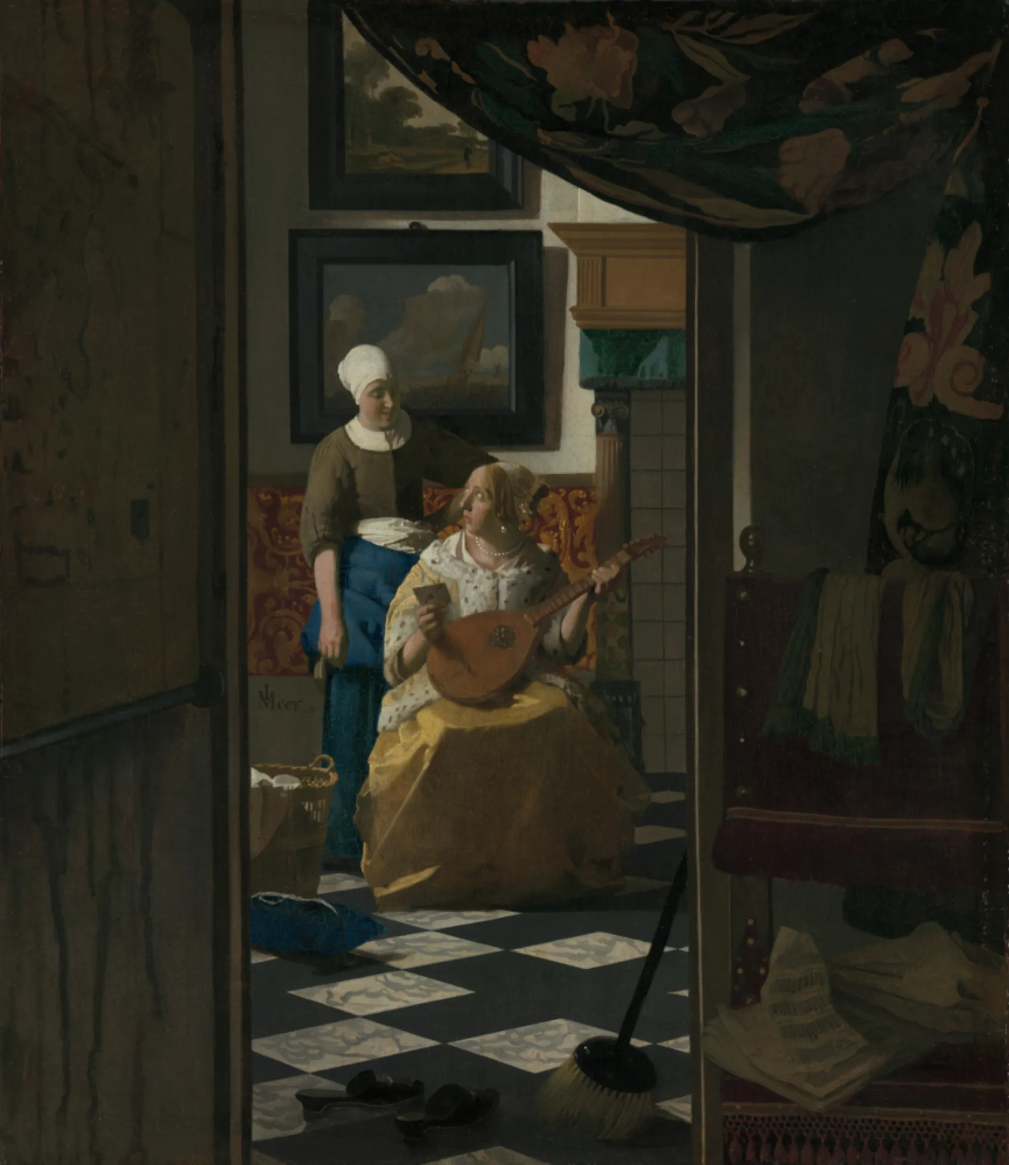 The Love Letter (Johannes Vermeer, 1670, Rijksmuseum, Amsterdam)