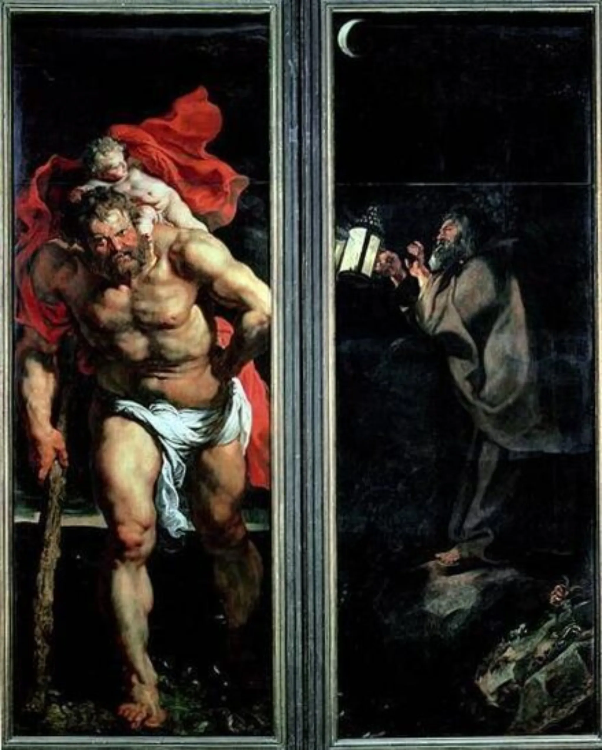 Frontispiece of the Descent from the Cross Altarpiece (Peter Paul Rubens, 1612-1614, Cathedral of Our Lady, Antwerp)