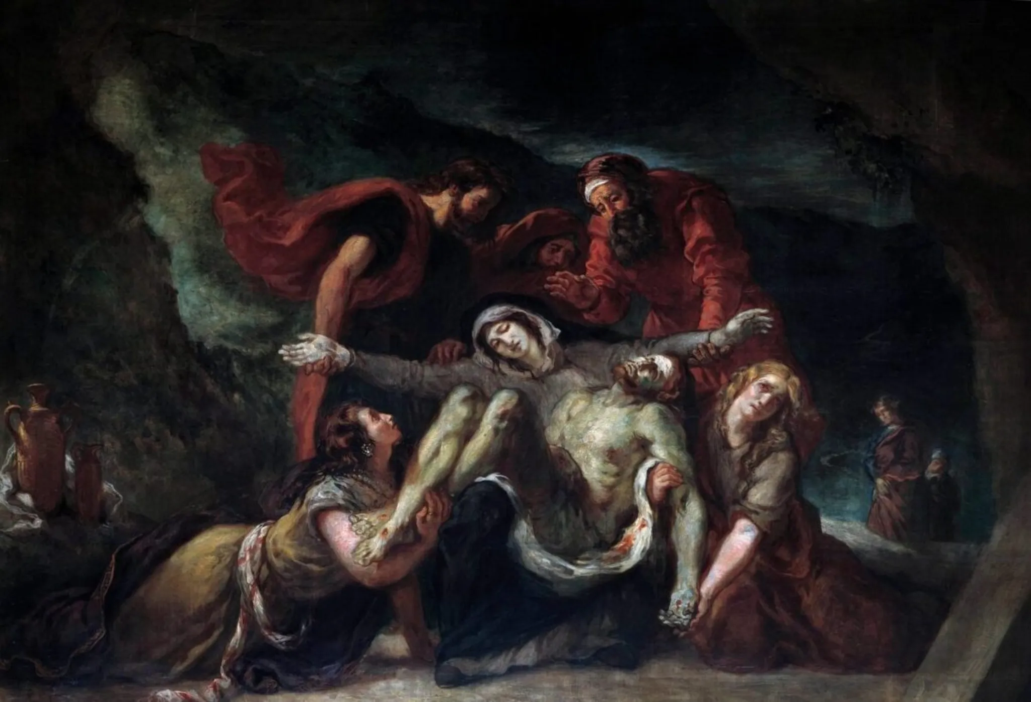 Deposition (Eugène Delacroix, 1844, Église Saint-Denys du Saint-Sacrement, Paris)