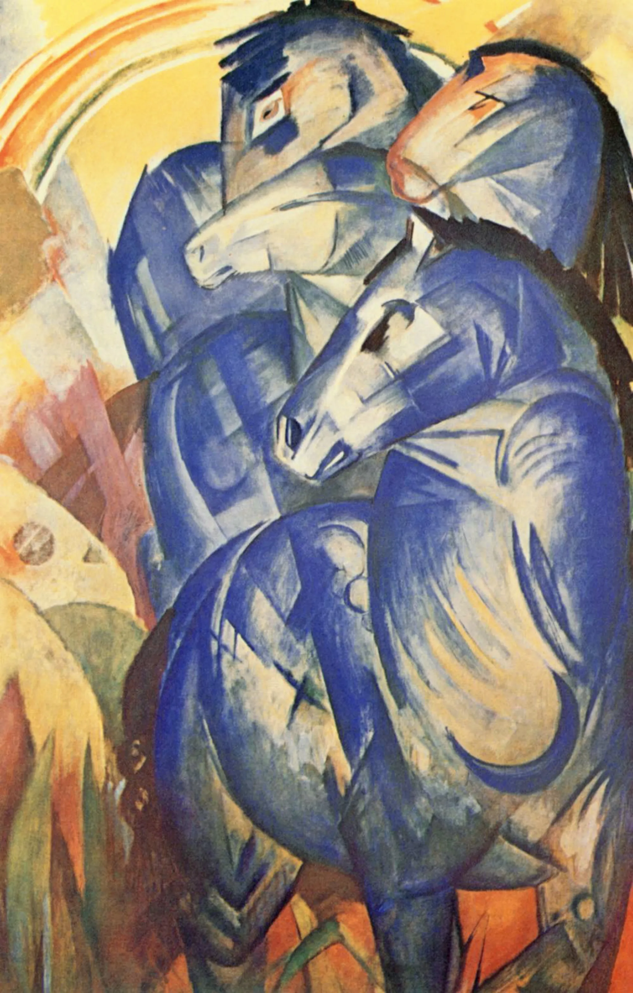 The Tower of Blue Horses (Franz Marc, 1913, missing since 1945)
