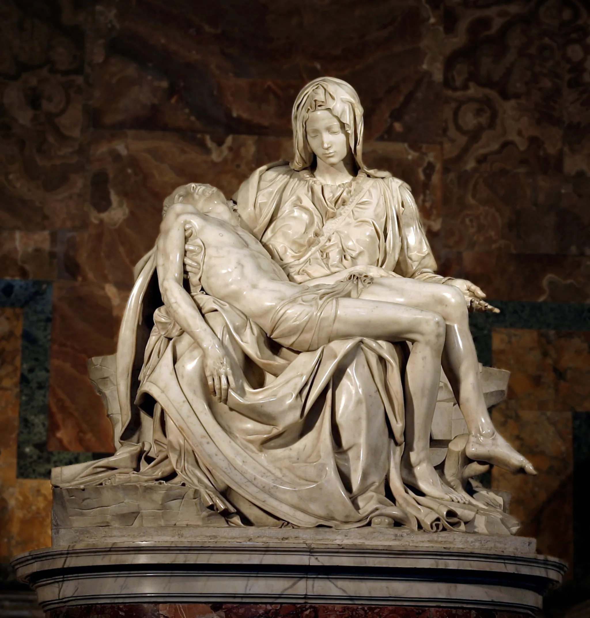 Pietà (Michelangelo, 1499, Saint Peter's Basilica, Vatican City)